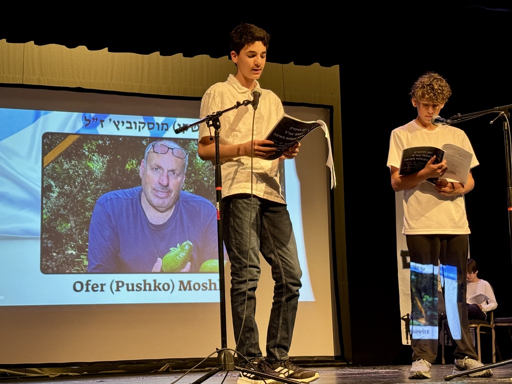 Students talk about fallen Israeli