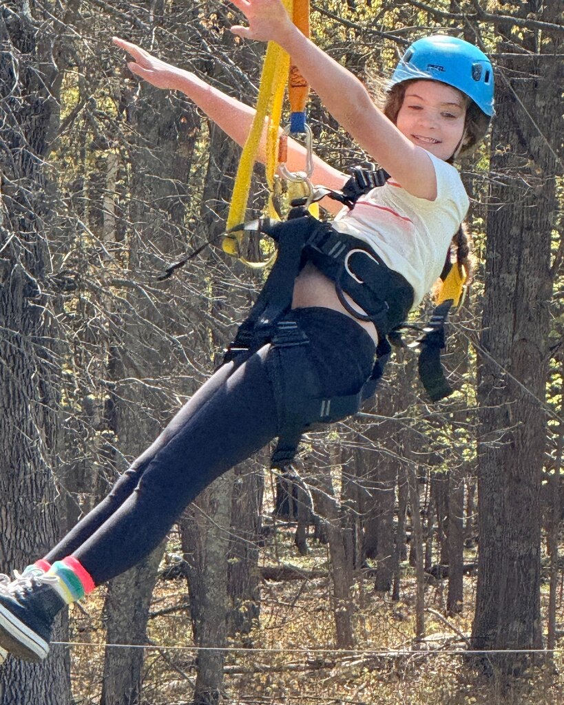 sixth grader zip lines