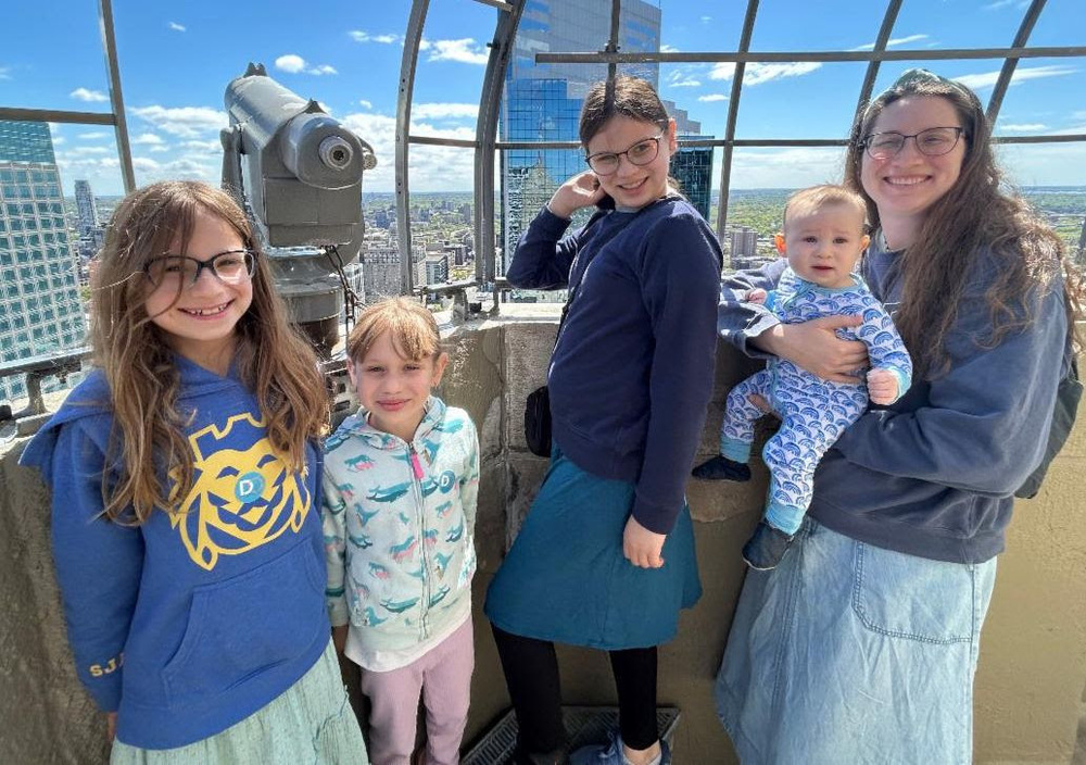 Fran Biel and her three daughters