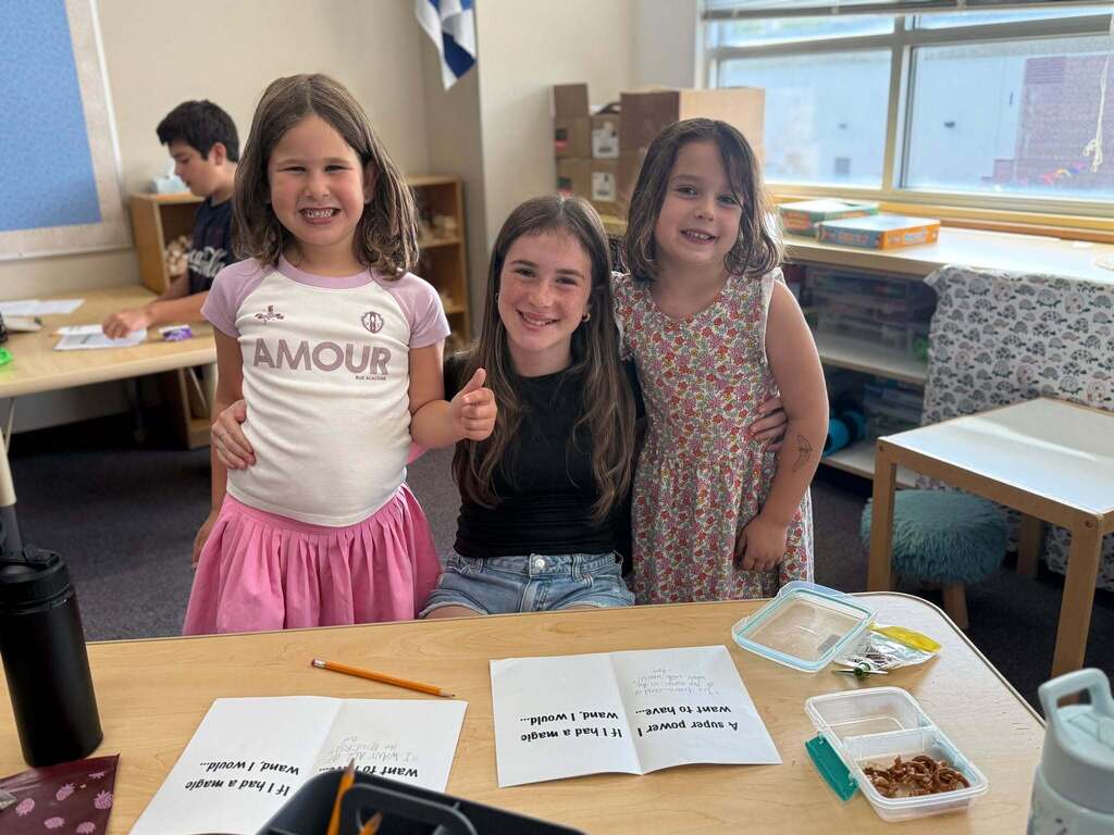eighth grader and kindergarten buddies