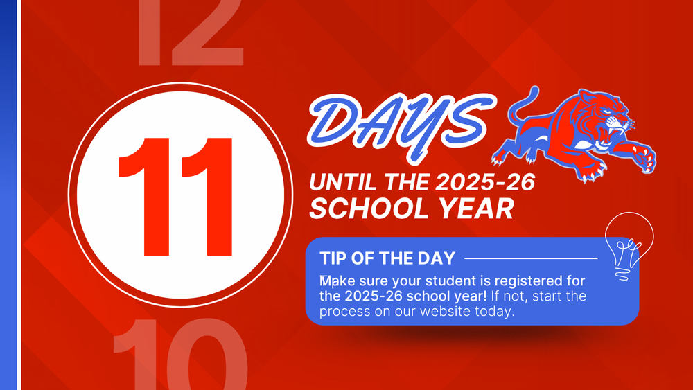 11 Days Until the start of School