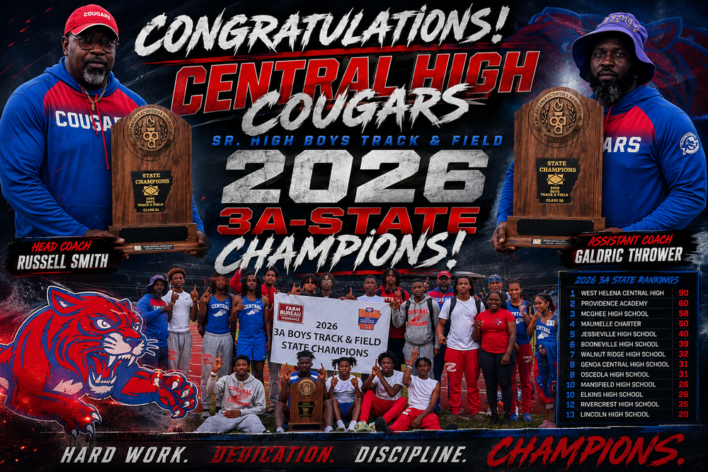Central High School Cougars 3A State Track and Field Champs
