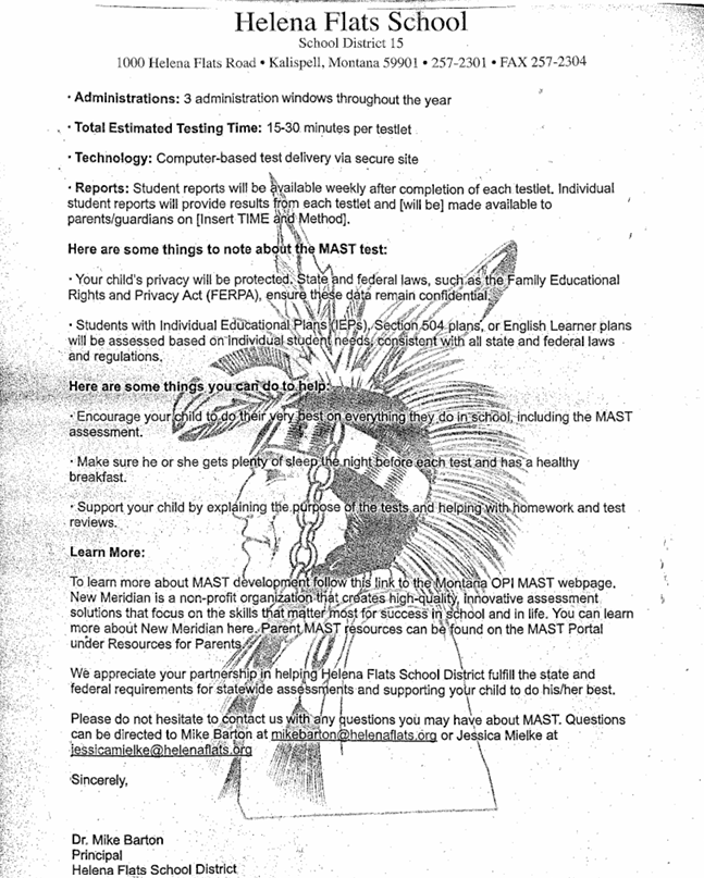 MAST Parent Letter 3