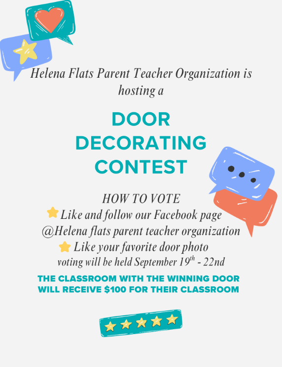 Door Decorating Contest Flyer