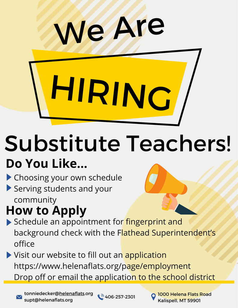 Substitute Teacher Flyer