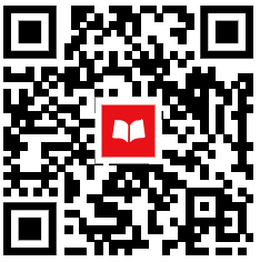 A QR code that takes you to the HFS book fair website.
