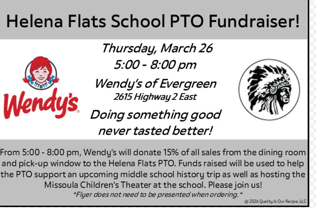 Wendy's PTO Flyer