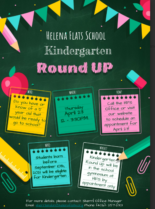 kindergarten round up flyer
