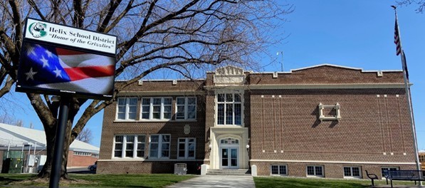 Front of Helix School