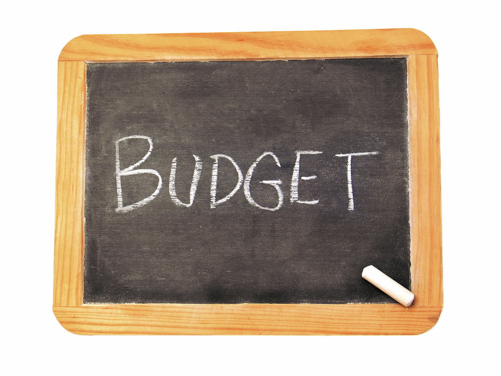 Budget chalkboard