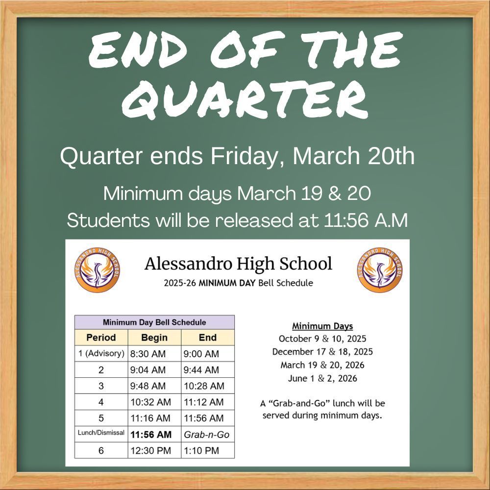End of the Quarter 