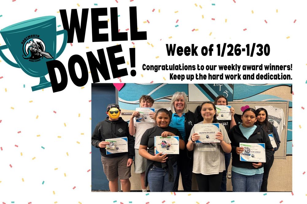 Students of the Week (Week of January 26th)