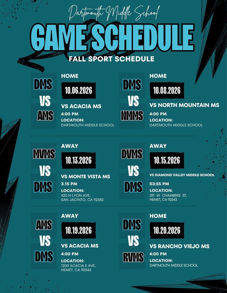 Flag Football and Girls Volleyball Games - Week of October 5th