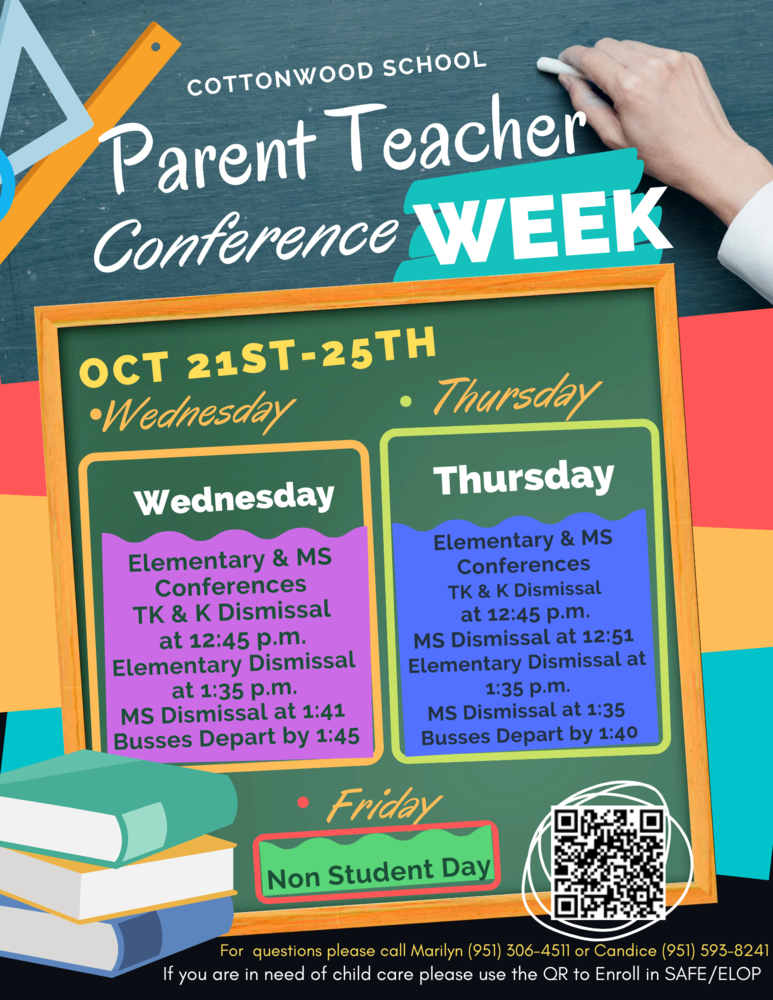 Parent Conference Dismissal Schedule Details