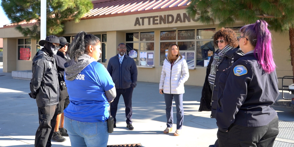 Rancho Viejo staff meeting for their morning huddles
