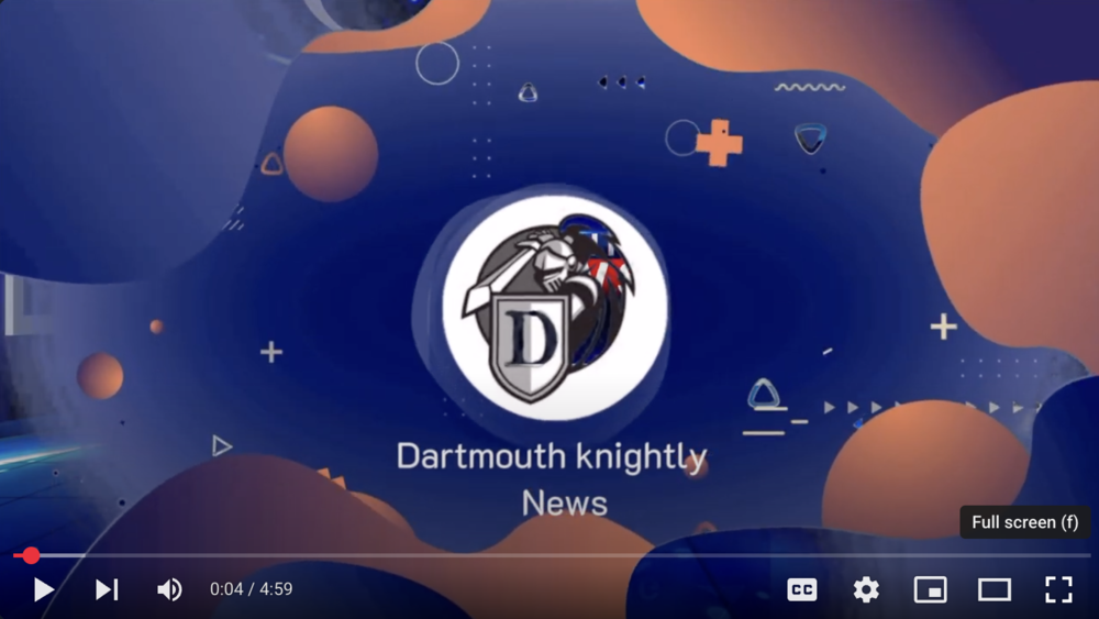 thumbnail image which says Dartmouth Knightly News