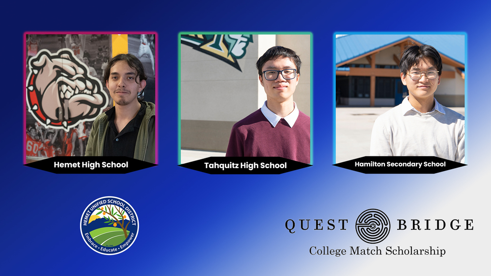HUSD Questbridge Scholarship Recipients