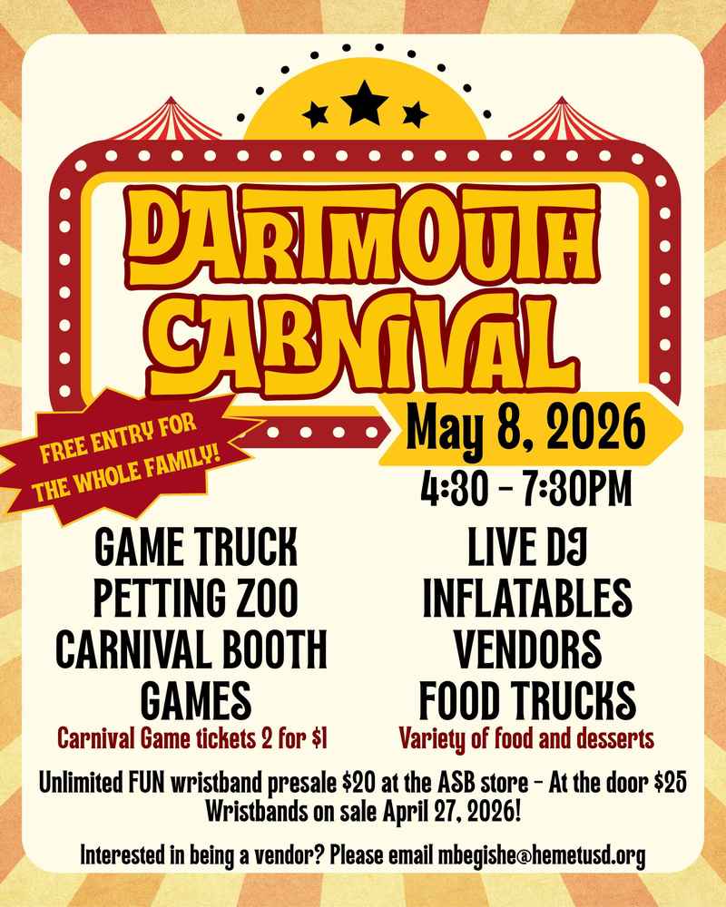 Save the Date - Dartmouth Carnival - Friday, May 8th