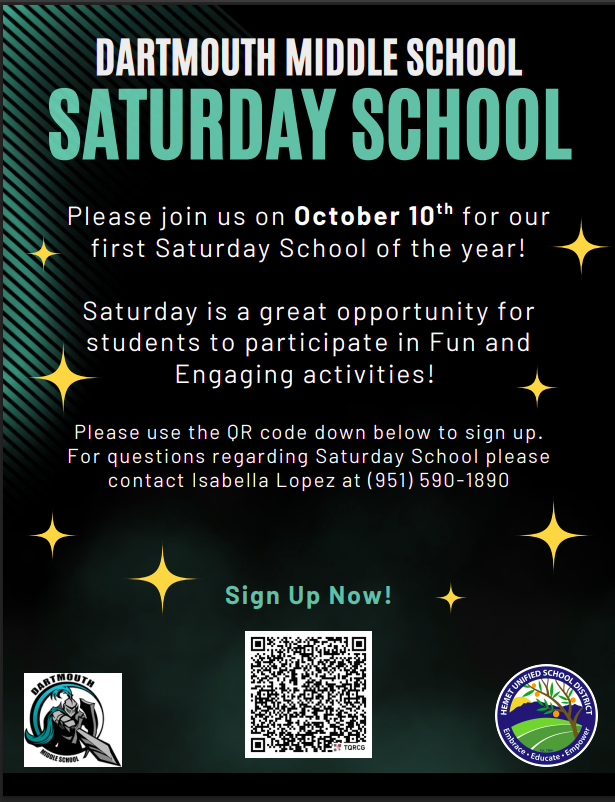 Saturday School - October 10th