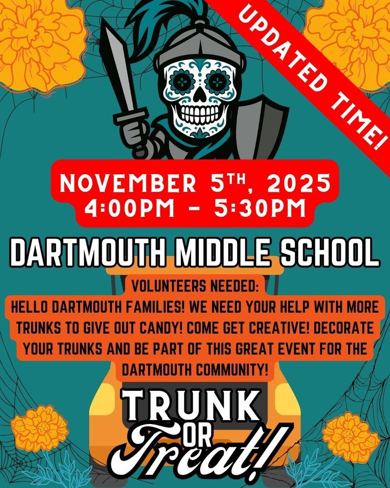 Save the Date  (Trunk or Treat) - Wednesday, November 5th