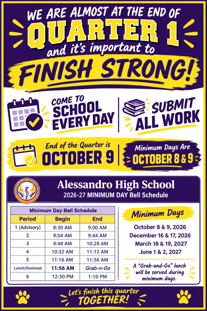 End of the Quarter Minimum Days 