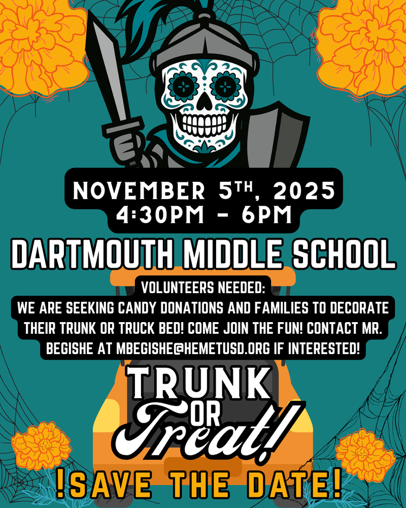 Save the Date (Trunk or Treat) - Wednesday, November 5th