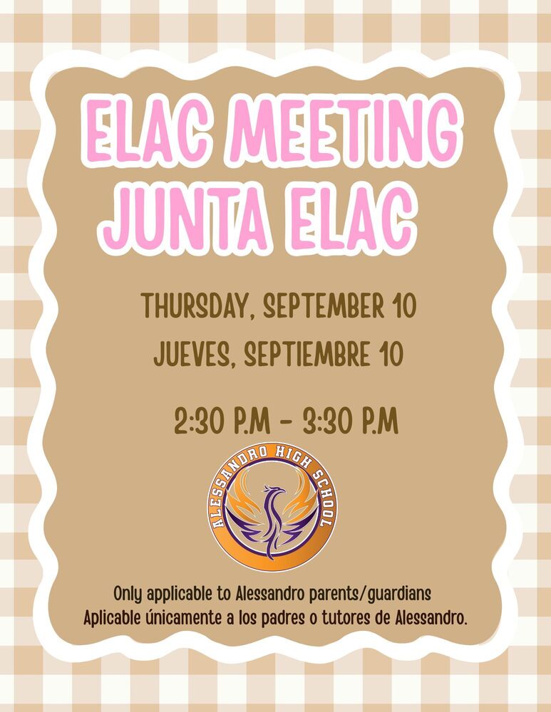 ELAC Meeting / Junta ELAC 