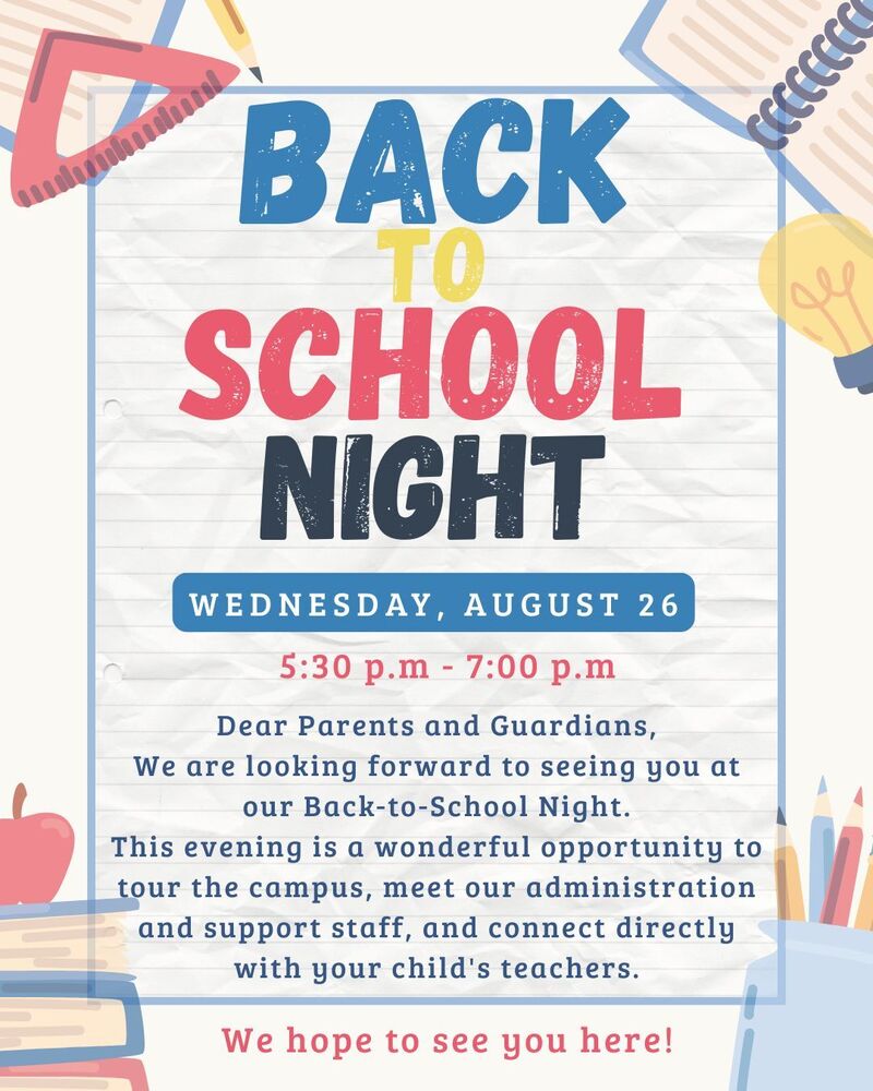 Back to School Night 