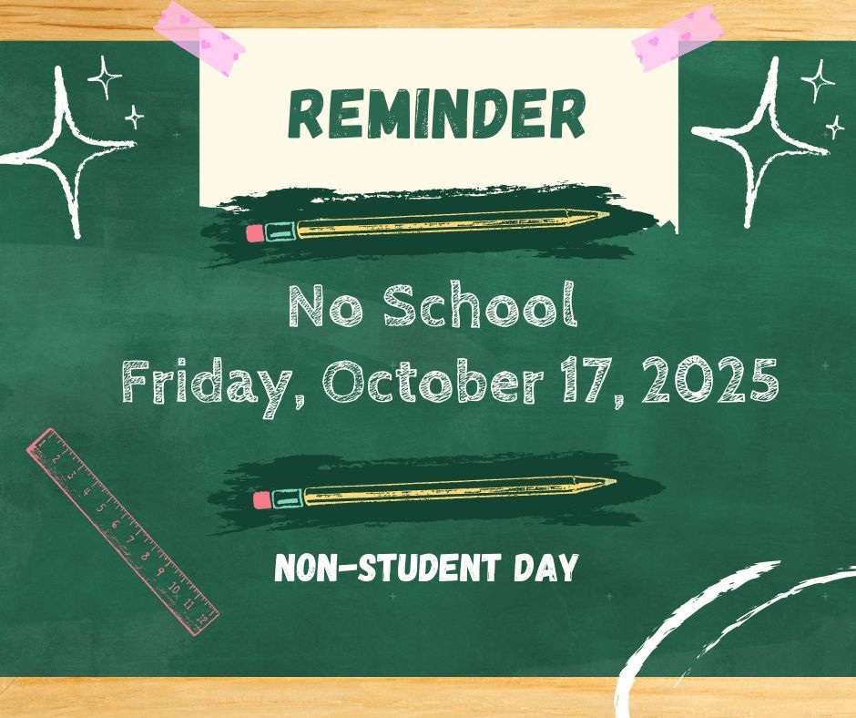 No School Friday, October 17