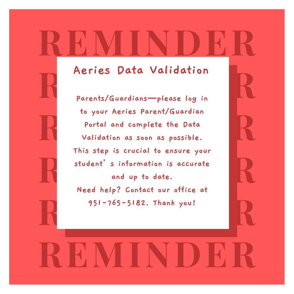 Aeries Data Validation