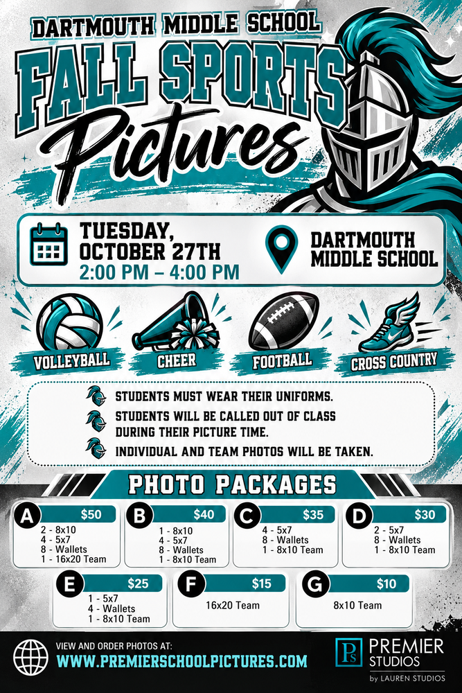 Fall Sports Picture Day - Tuesday, October 27th