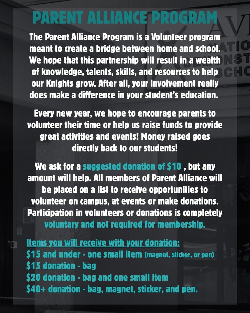 Parent Alliance Program Facts