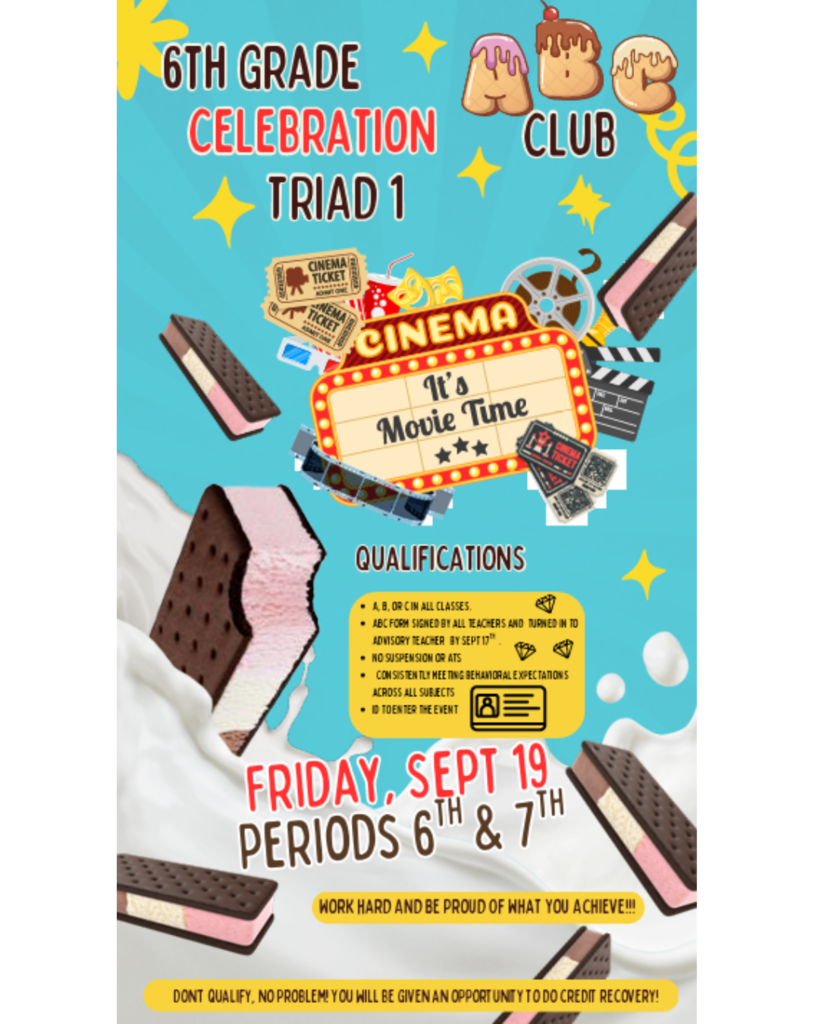 6th Grade Celebration Triad 1