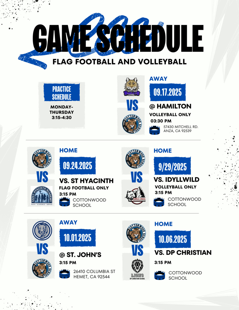 Schedule for Football