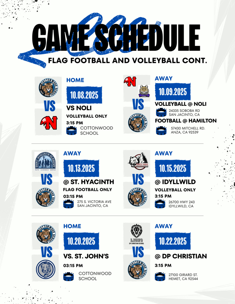 Volleyball Schedule Page 2