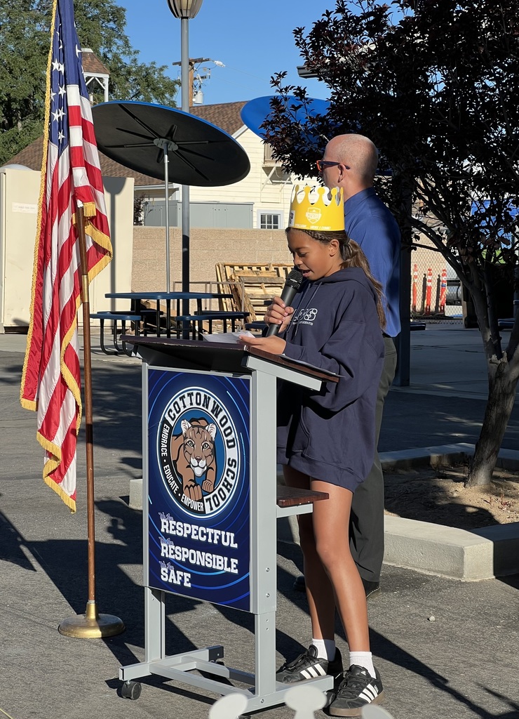 Aliviah led the pledge