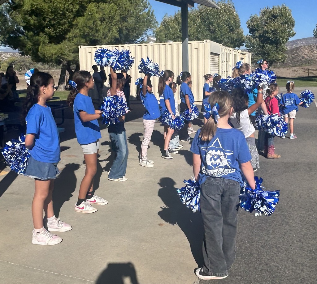 Getting their cheer on