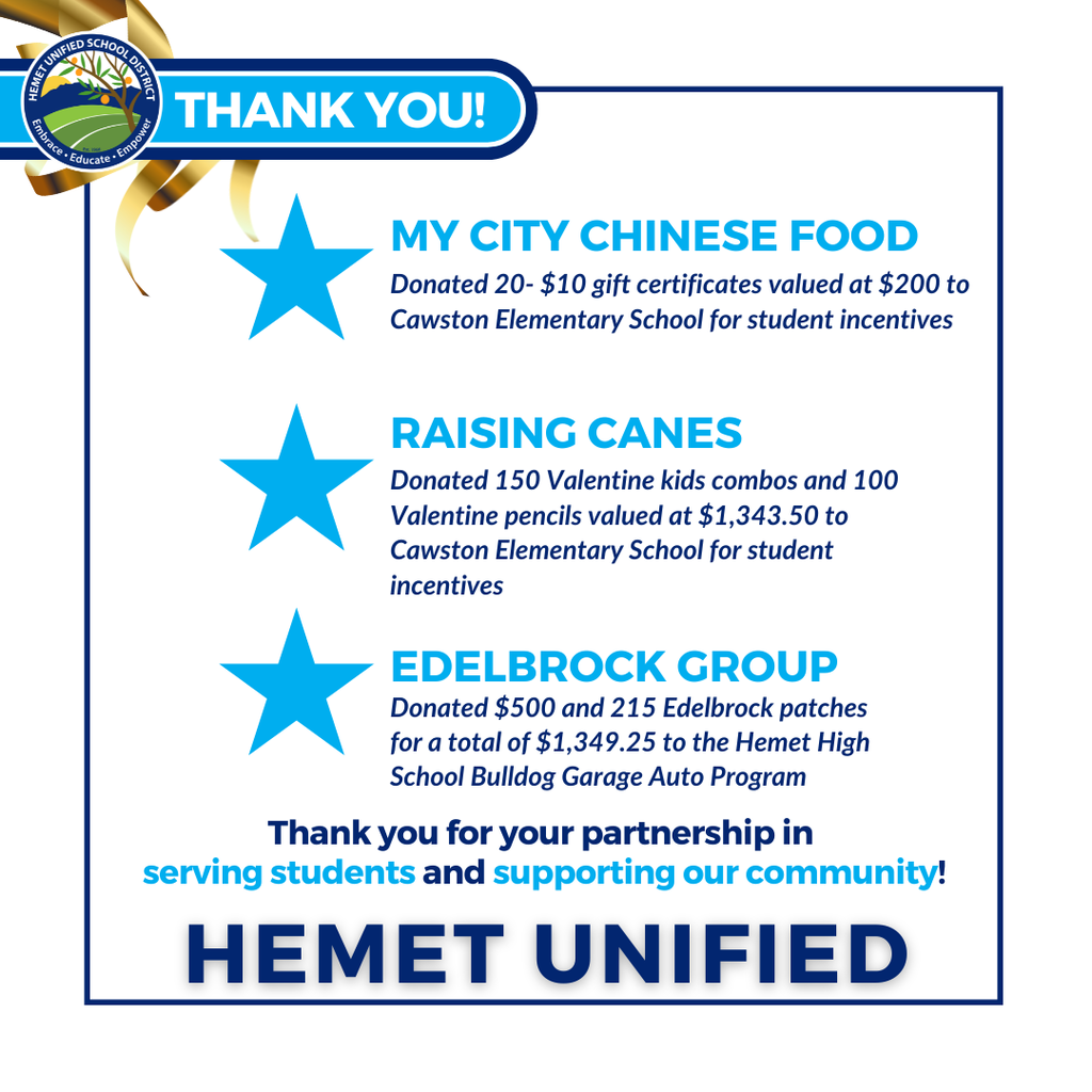 HUSD THANK YOU Posts (1)