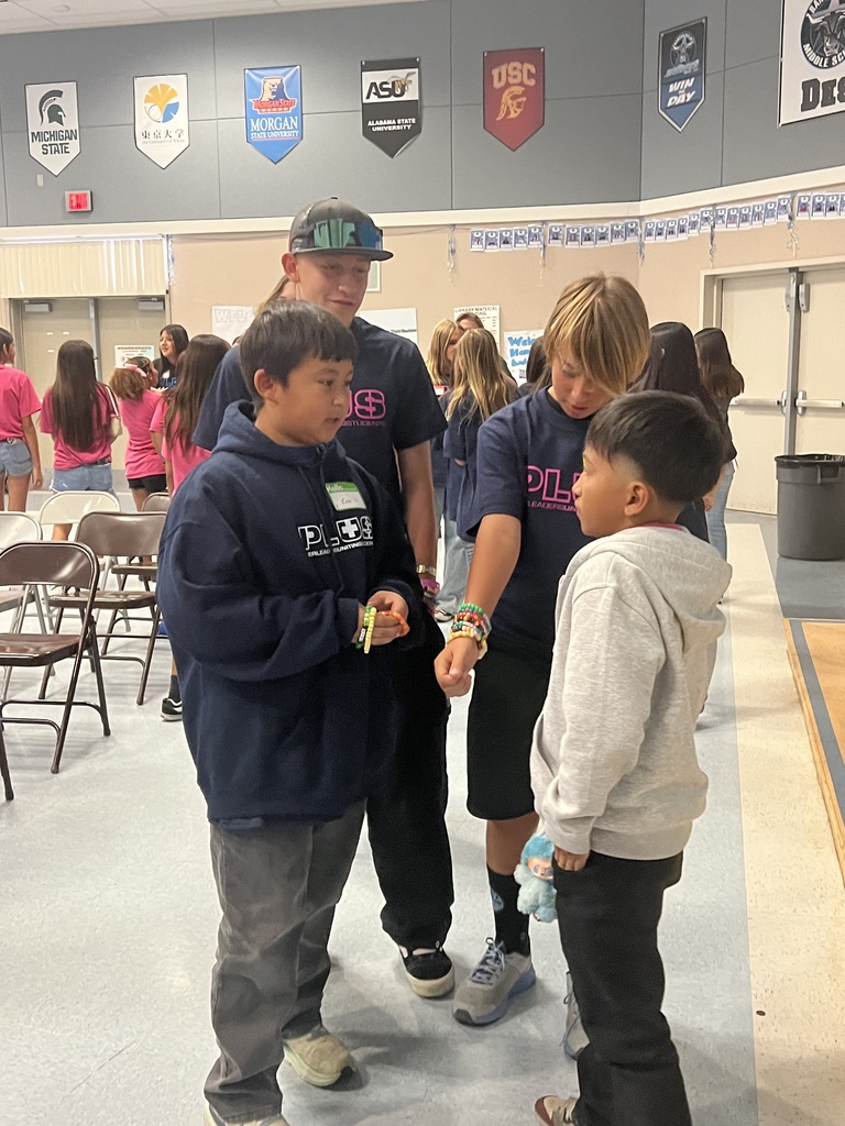 Give out bracelets when we meet new friends