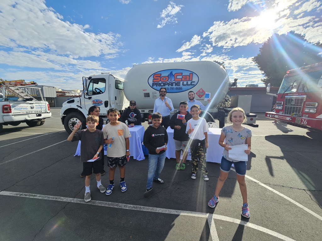 Elementary students engaged in career based activities with So Cal Propane
