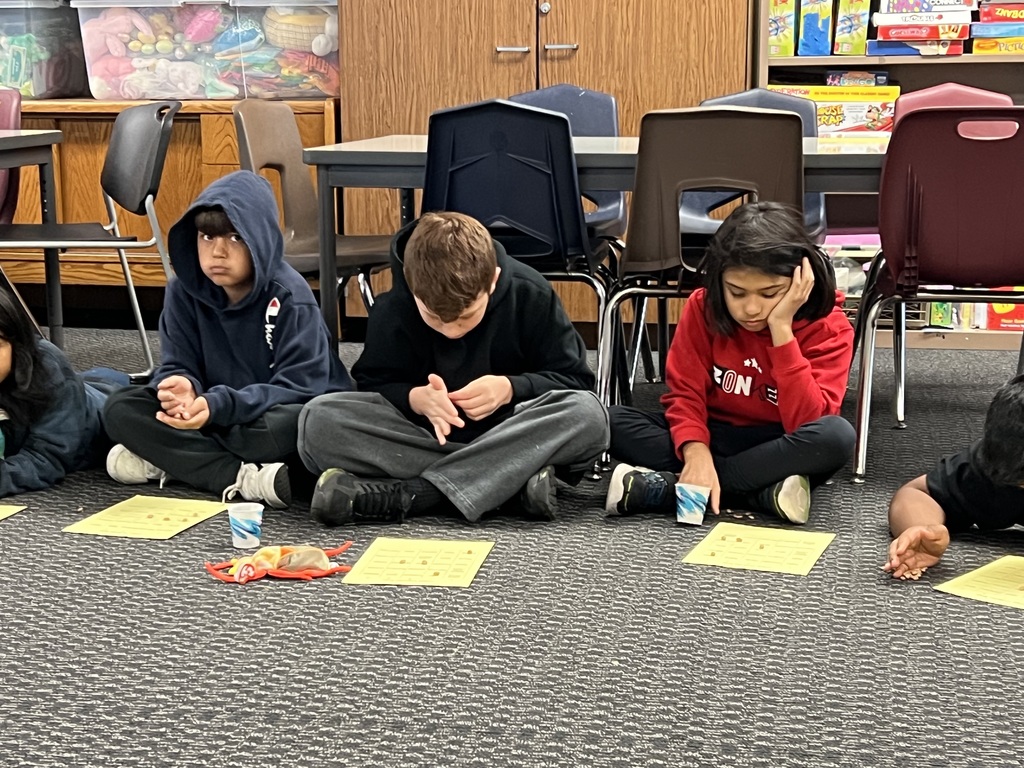 Focused on their cards