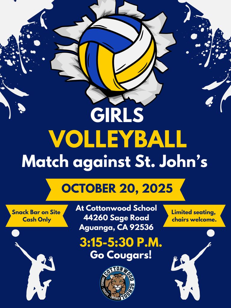 Volleyball Match at home on Monday