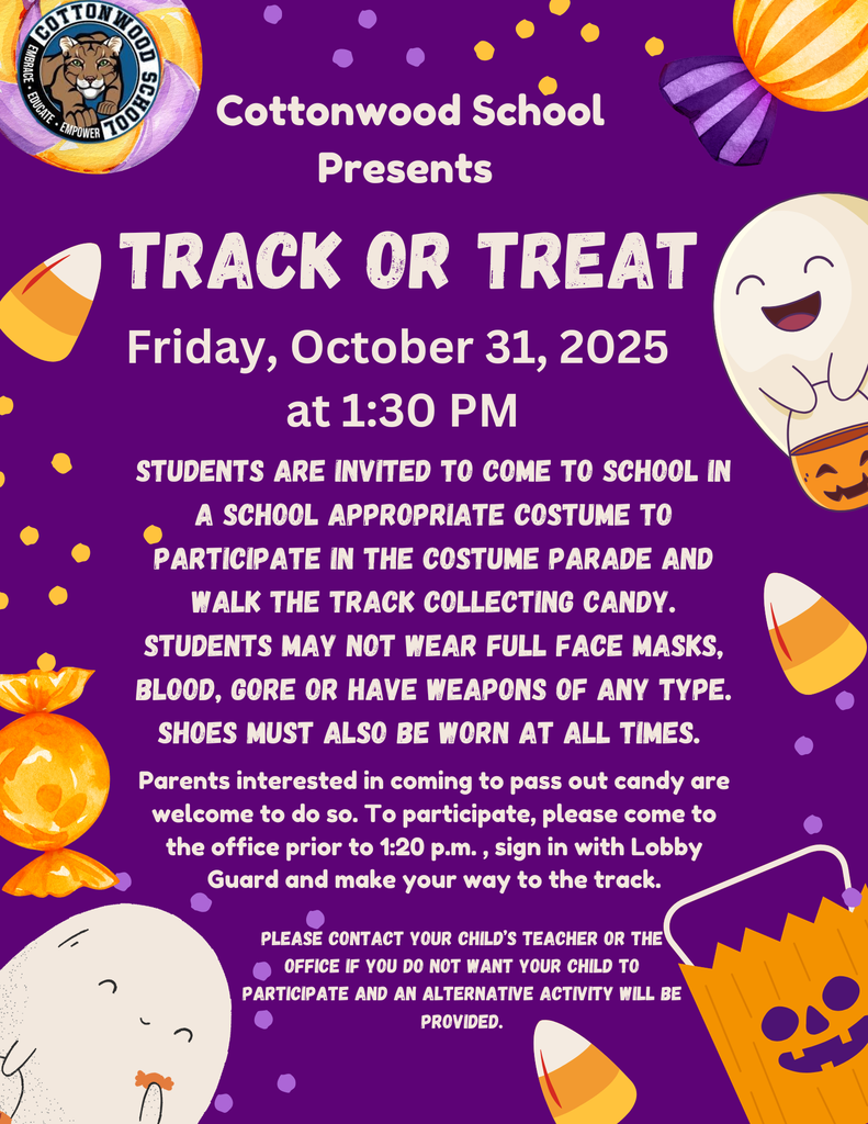 Track or Treat flyer