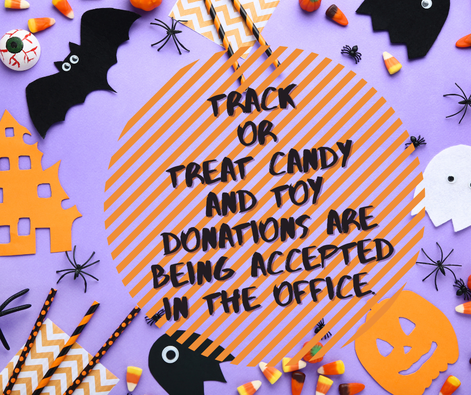 Candy and toy donations are now being accepted.