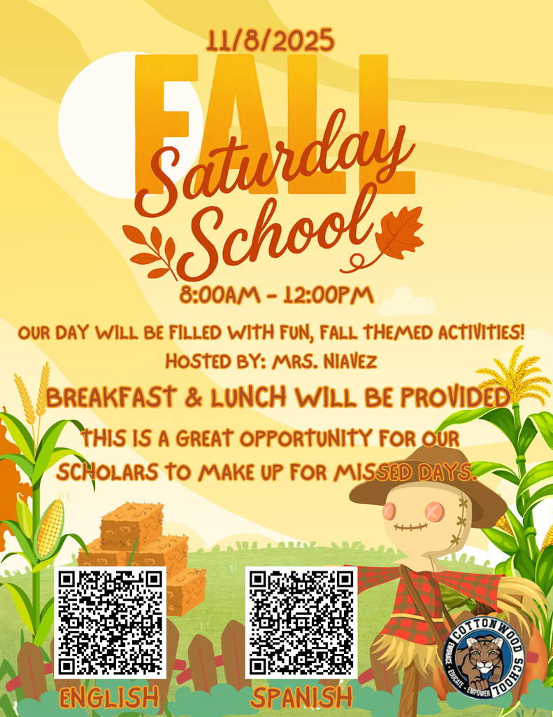 Saturday School Registration Flyer