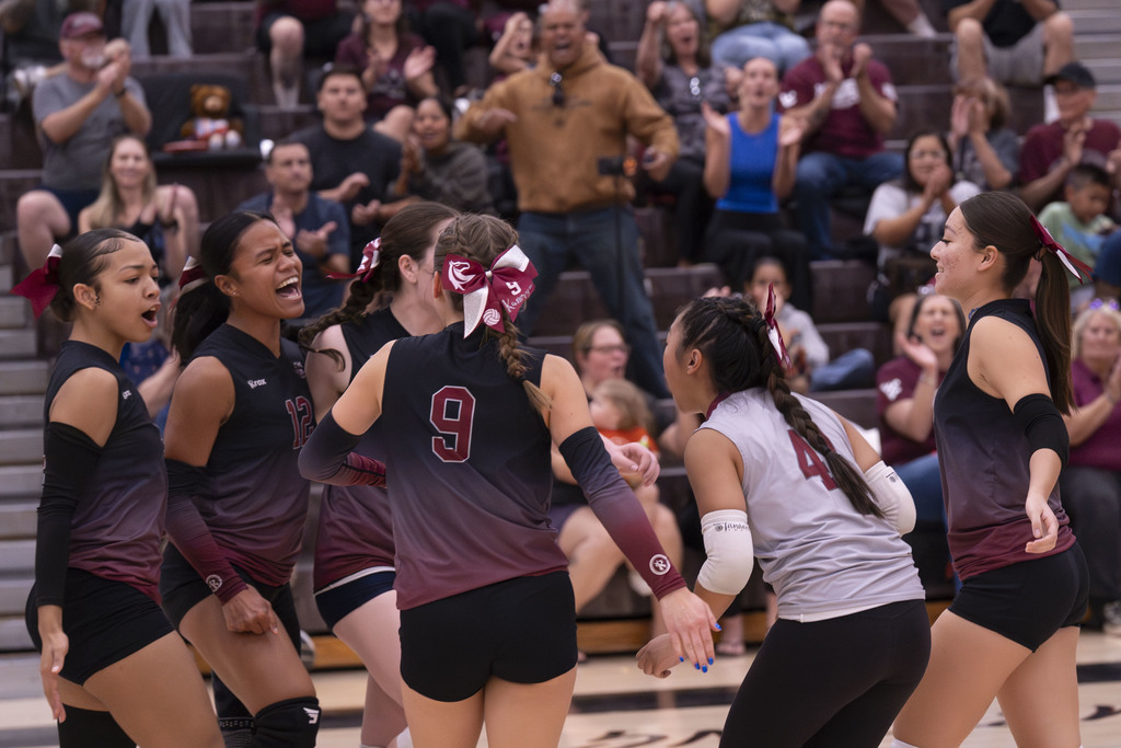 WVHS Girls Volleyball Players in action
