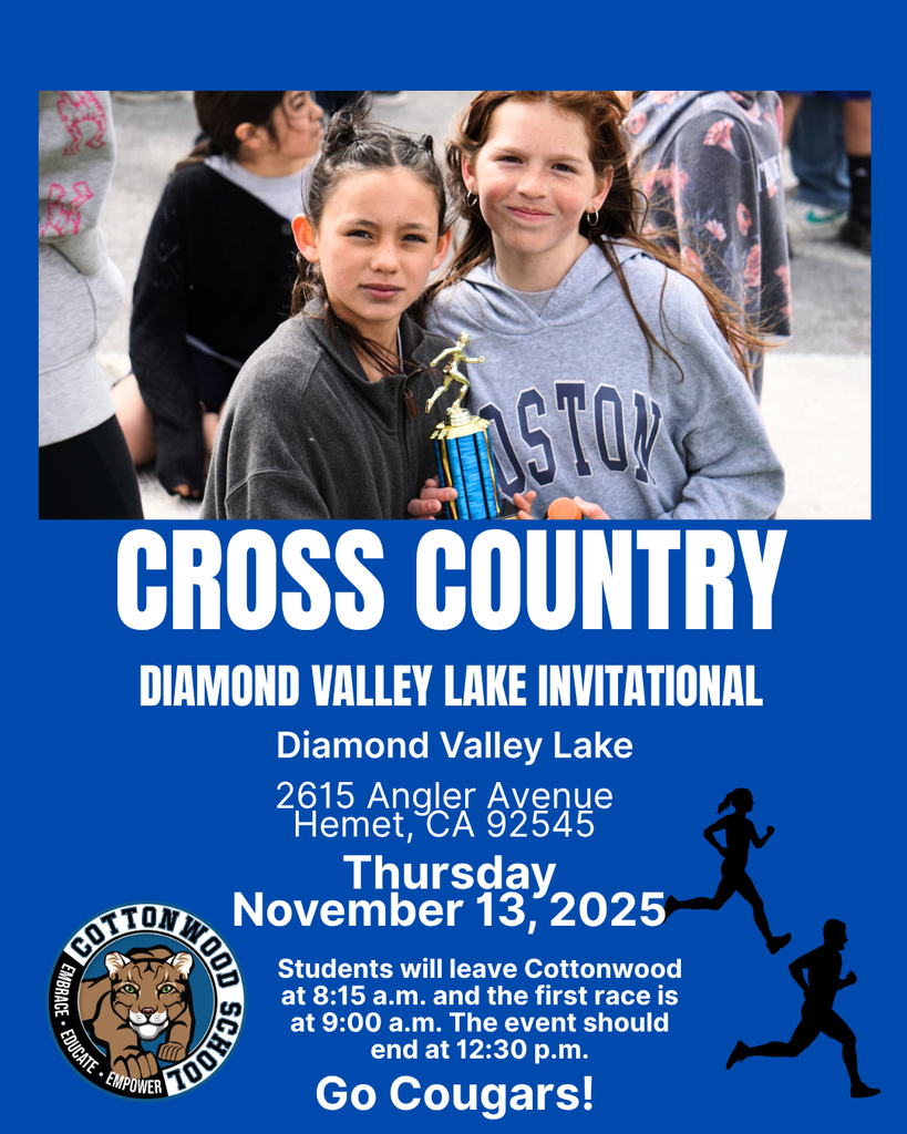 Cross Country Meet on Thursday, November 13th