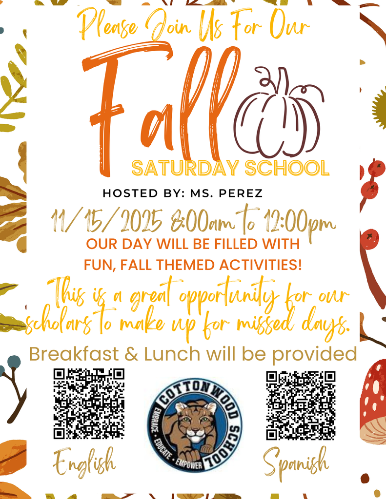 Saturday School Registration Flyer