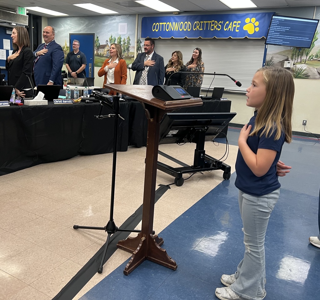 Bailee Russell Leads the pledge