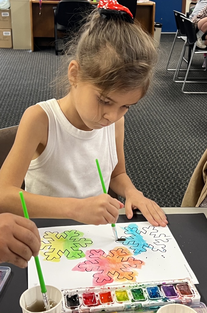 Snowflake painting